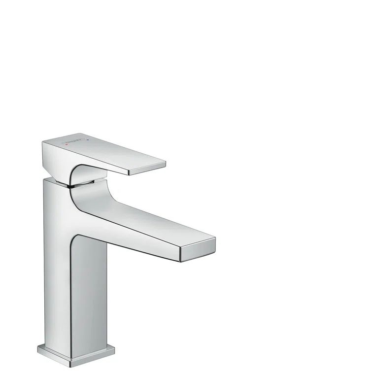 Sleek Brushed Nickel Single Hole Bathroom Faucet with Brass Construction