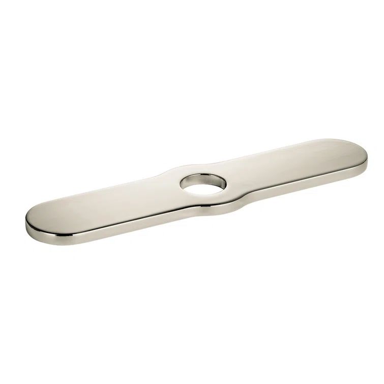 Polished Nickel Single-Hole Kitchen Faucet Base Plate