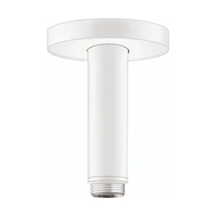 Matte White Nickel Ceiling Mount Shower Arm