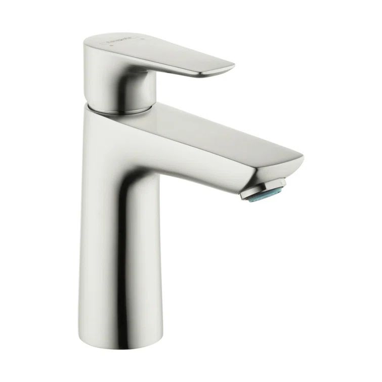 Brushed Nickel Modern Single Hole Bathroom Faucet