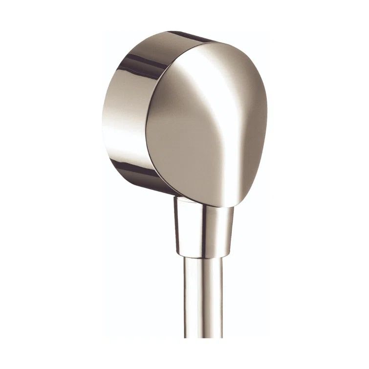 Polished Nickel Modern Wall Mount Bracket with Backflow Prevention