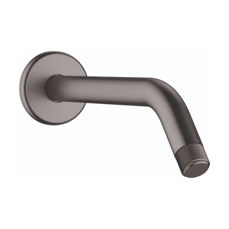 9-Inch Brushed Black Chrome Wall-Mount Shower Arm