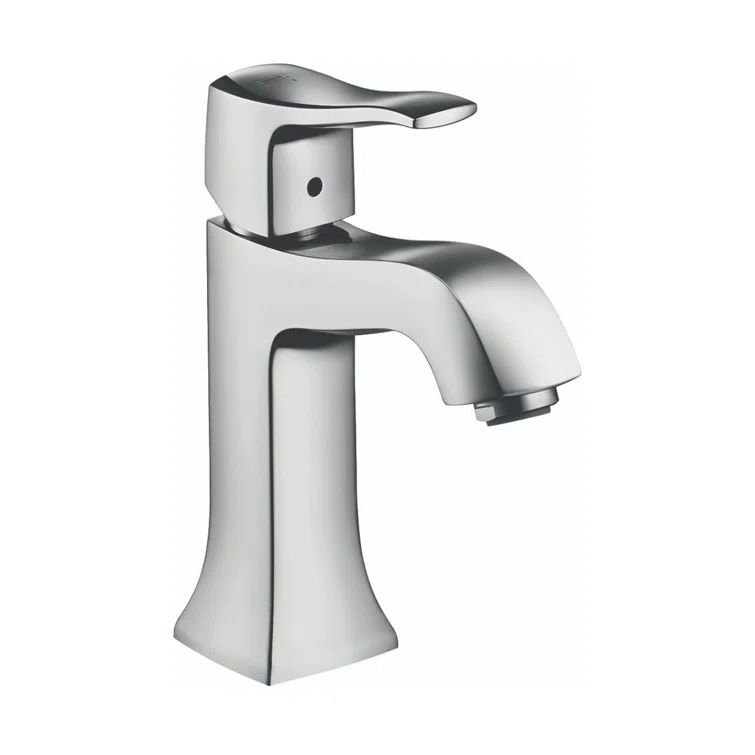 Sleek Polished Nickel Modern Single-Hole Faucet with Eco-Friendly Design