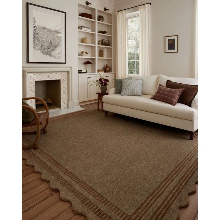 Hand-Tufted Mocha Clay Wool Area Rug 2'3" x 3'9"