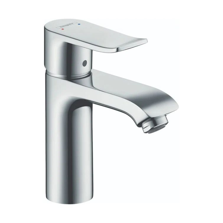 Sleek Chrome Single-Hole Bathroom Faucet with Easy Clean Aerator