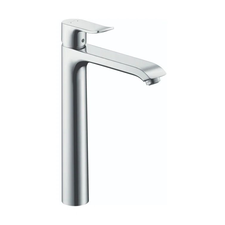 Chrome Modern Single Hole Vessel Bathroom Faucet