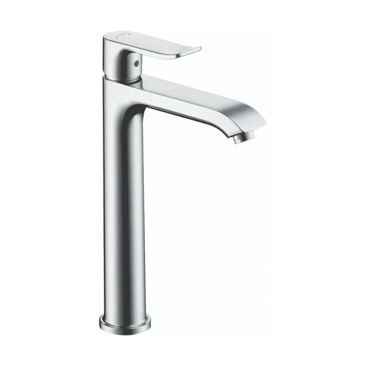 Sleek European Chrome Single Hole Vessel Sink Faucet