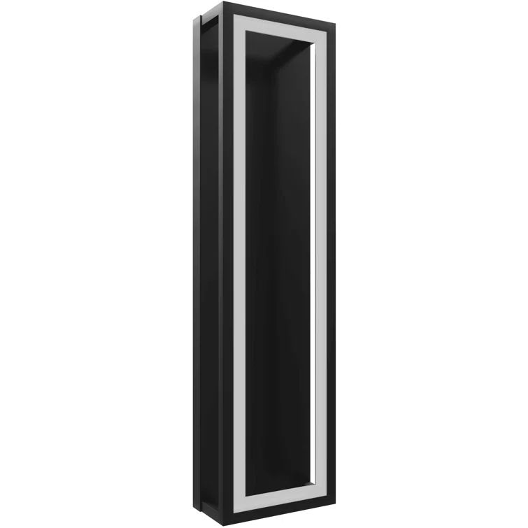 Black and Gold 30" Modern Dimmable LED Sconce