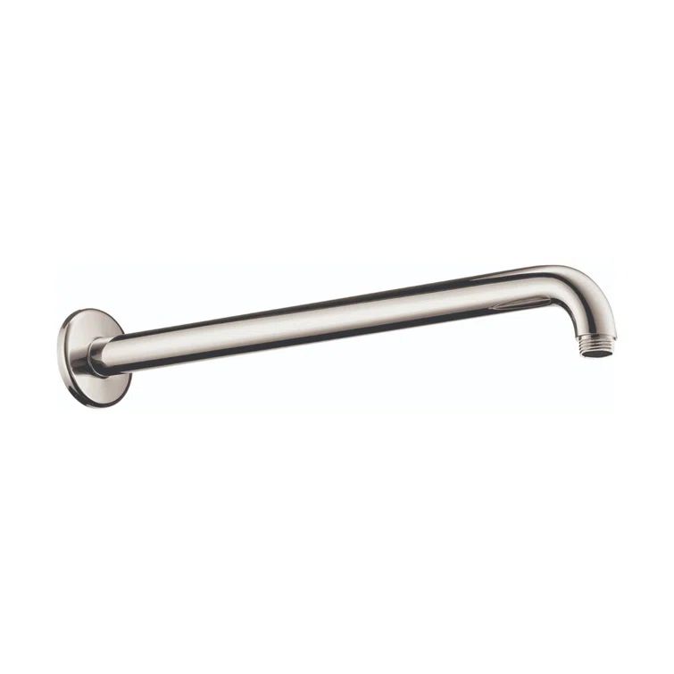 Polished Nickel 15-Inch Modern Wall Shower Arm