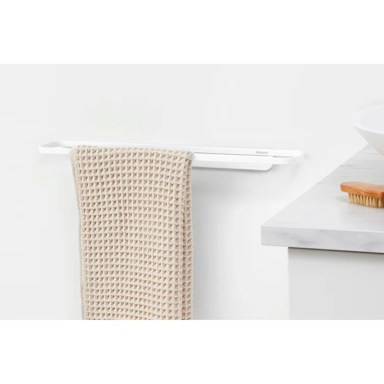 Mineral Fresh White Steel Wall Mounted Towel Rail