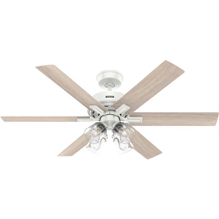 Fonthill 52-Inch Brushed Nickel Ceiling Fan with Light and Remote
