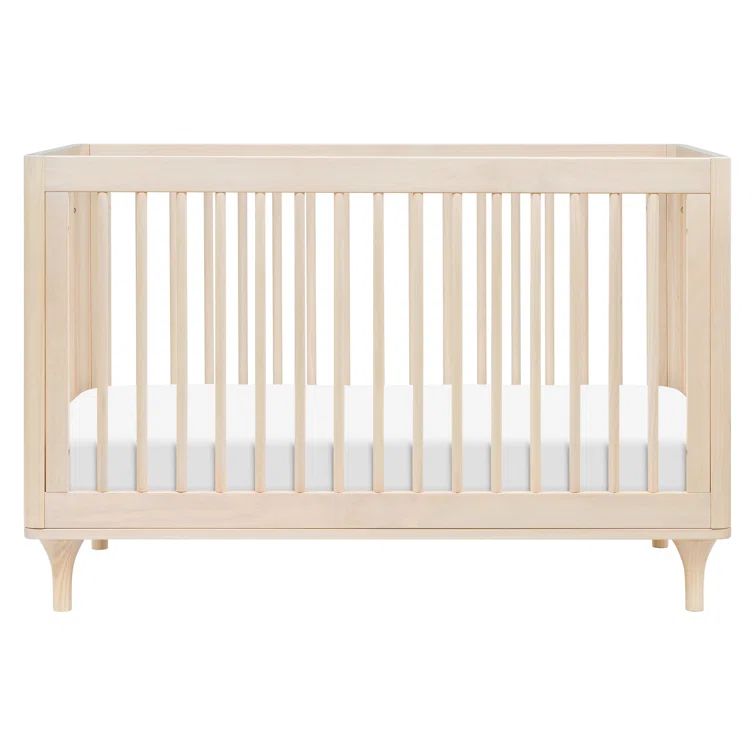 Washed Natural Pine 3-in-1 Convertible Crib with Toddler Rail