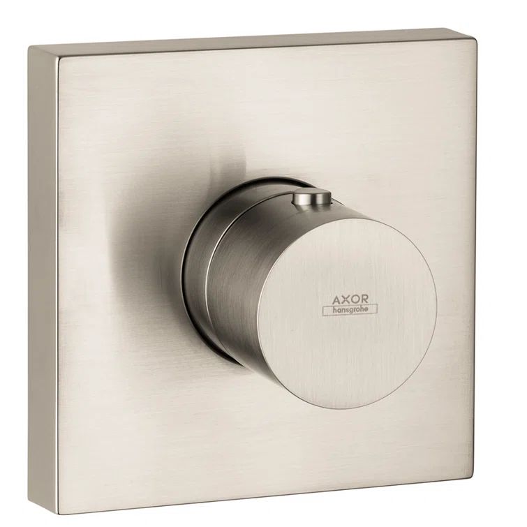 Brushed Nickel Wall-Mounted Thermostatic Shower Trim