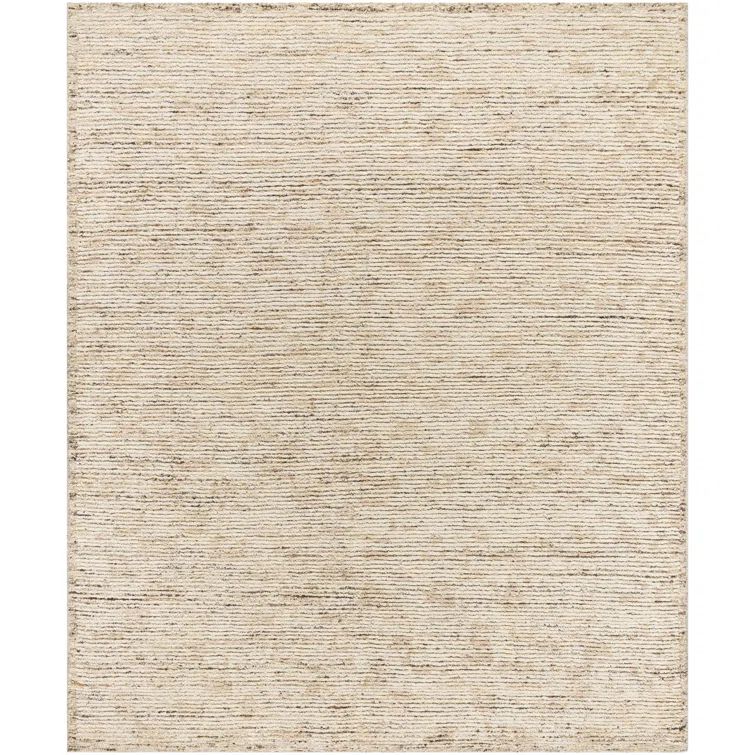 Khyber Beige Wool Hand-Knotted Runner Rug
