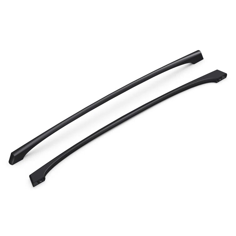 Matte Black Steel Kitchen Cabinet Handles, 19-1/4 Inch