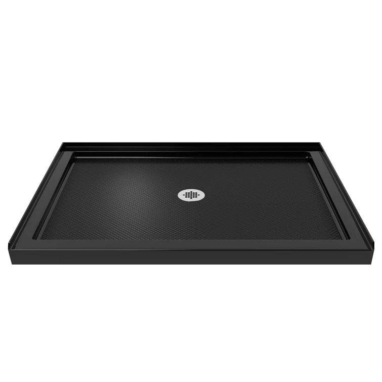 SlimLine 34" x 48" Black Rectangular Shower Base