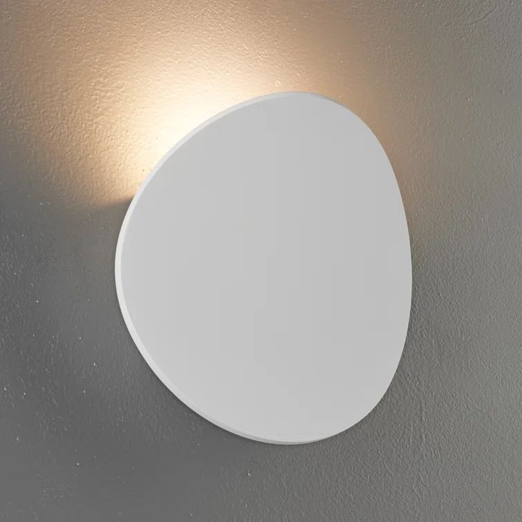 Textured White Molded Aluminum Dimmable LED Wall Sconce