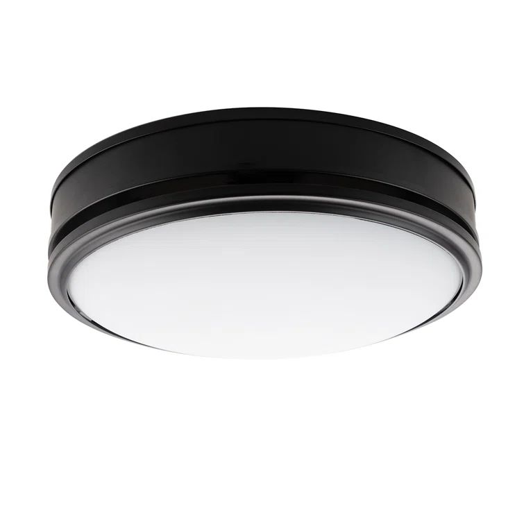 Matte Black Round LED Ceiling Mount Exhaust Fan