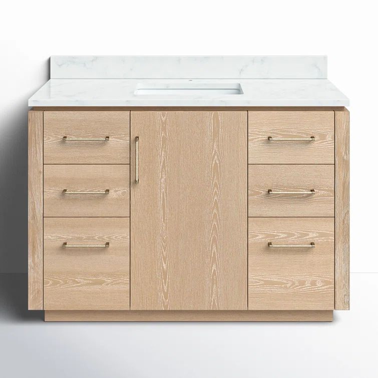 San 48'' Washed Ash Gray Single Bathroom Vanity