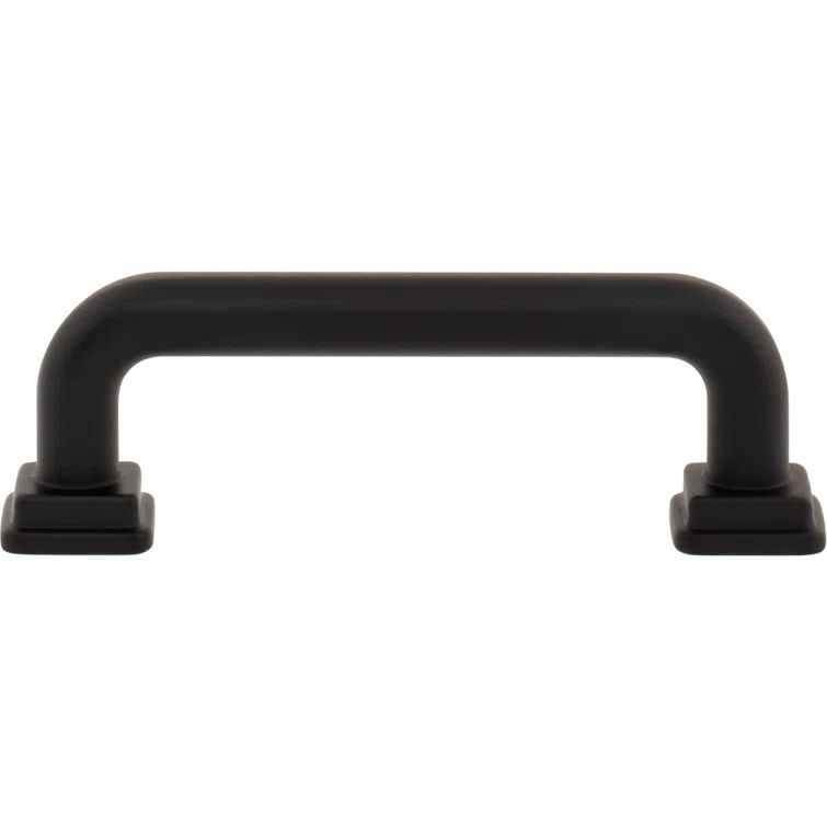 Matte Black 3" Arch Bar Pull with Mounting Hardware