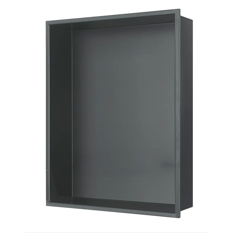 Gunmetal Black Stainless Steel Square Shower Shelf