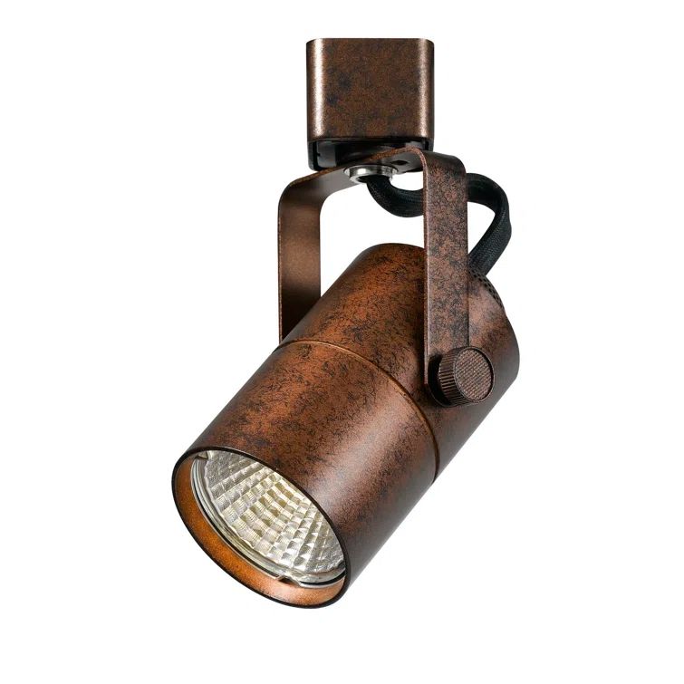 Rust Finish Adjustable LED Track Head Light