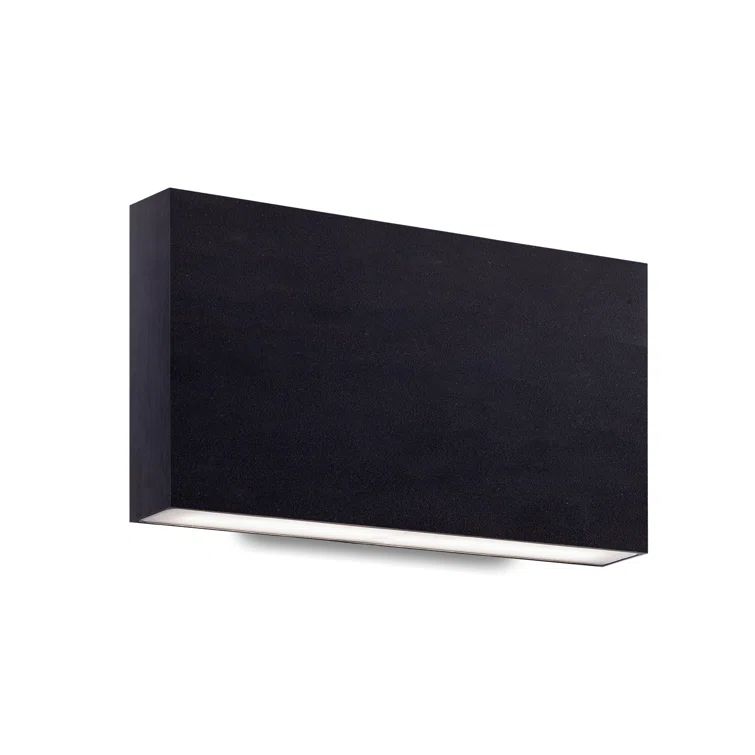 Sleek Black Cast Aluminum Dimmable LED Wall Sconce