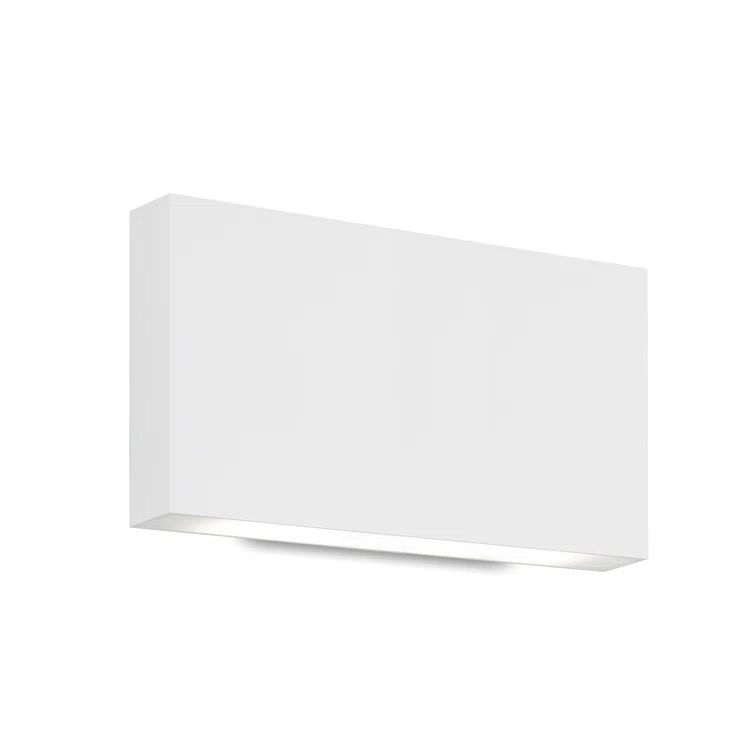 Sleek Minimalist White Aluminum Dimmable LED Wall Sconce