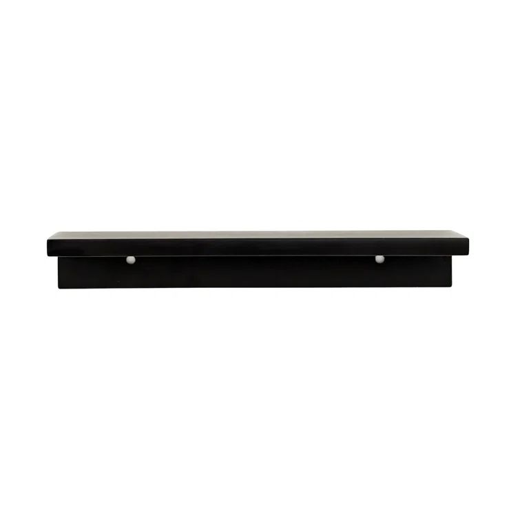 Ethan Matte Black Rectangular Finger Pull with Mounting Hardware