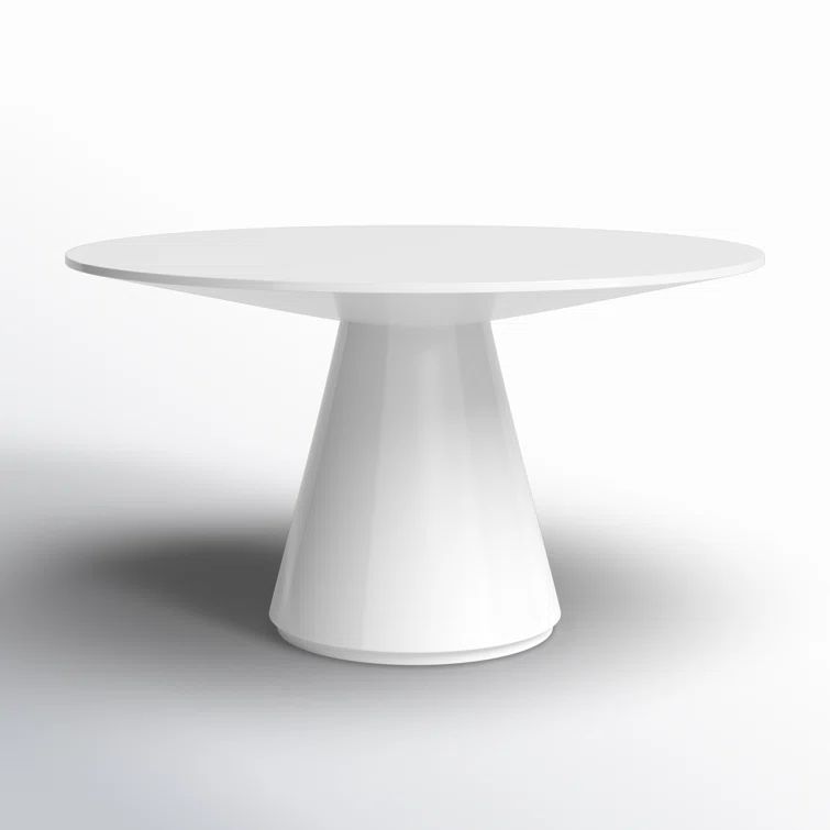 Otago Contemporary 47" Round White Reclaimed Wood Dining Table