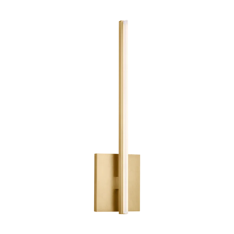 Natural Brass Minimalist LED Wall Sconce