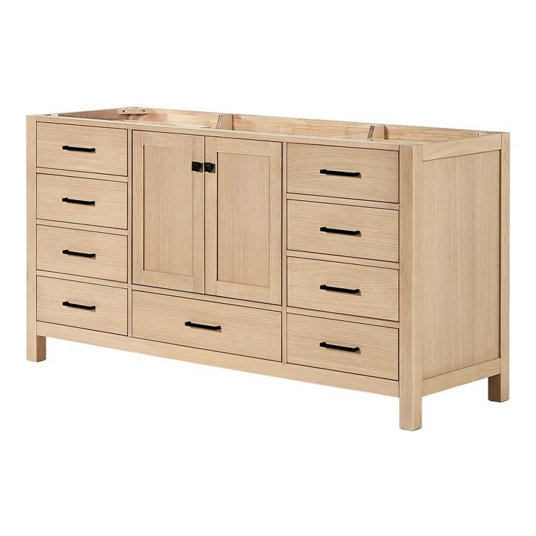 Cambridge 66'' Medium Oak Freestanding Single Bathroom Vanity