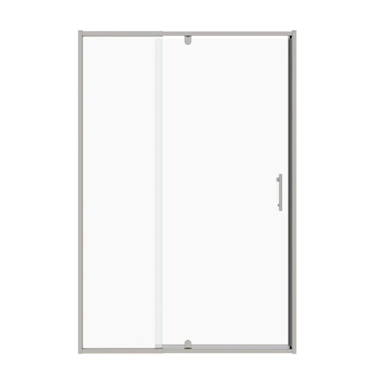 38-42" Chrome Tempered Glass Pivot Swing Shower Door