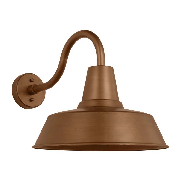 Natural Copper Dimmable Barn Light Wall Lantern
