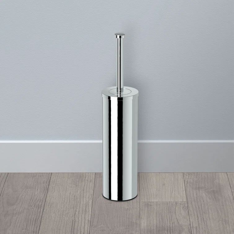 Latitude II Polished Chrome Stainless Steel Toilet Brush Holder