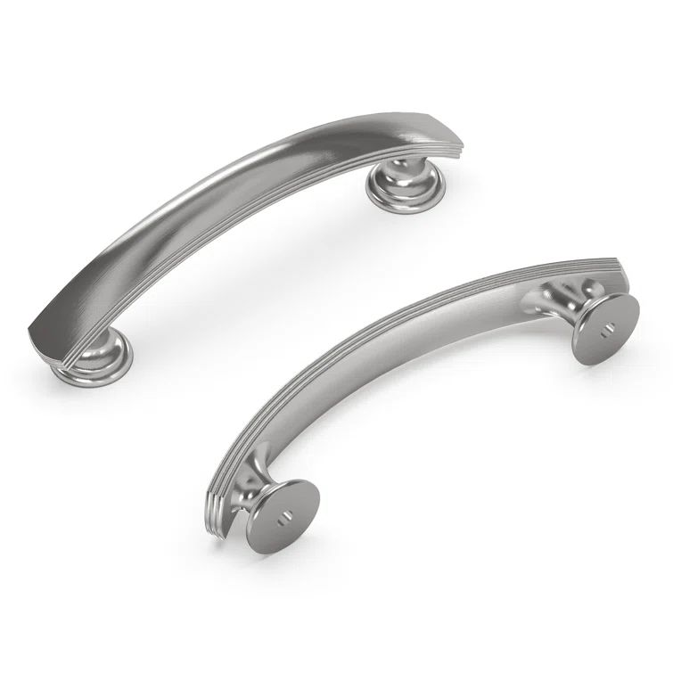 Satin Nickel 3" Modern Farmhouse Cabinet Pulls with Mounting Hardware