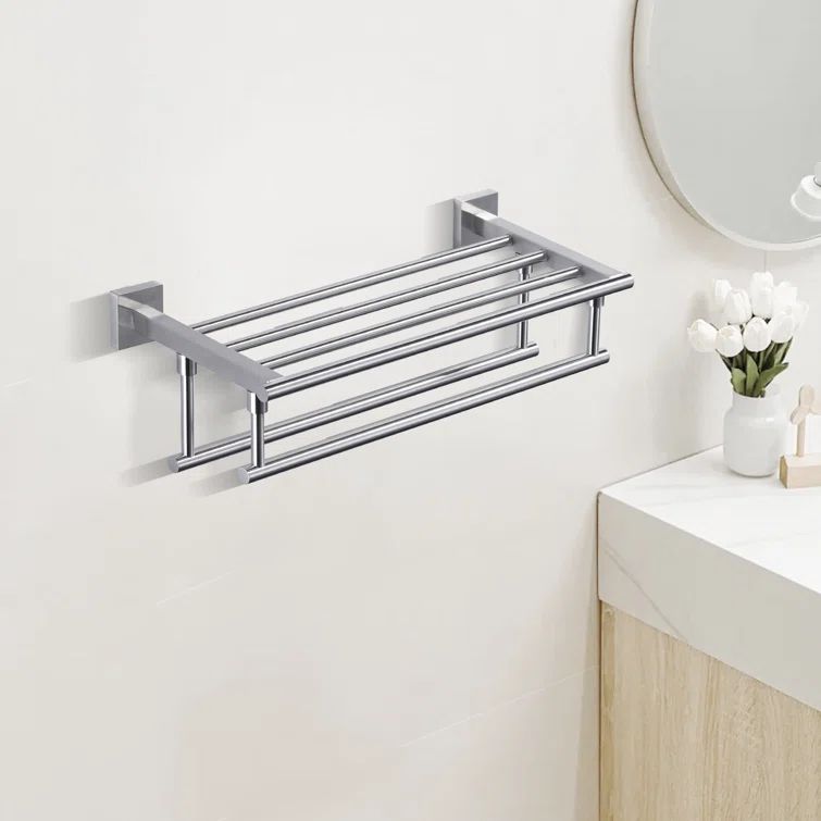 20 Inch Brushed Nickel Stainless Steel Wall Mounted Towel Rack