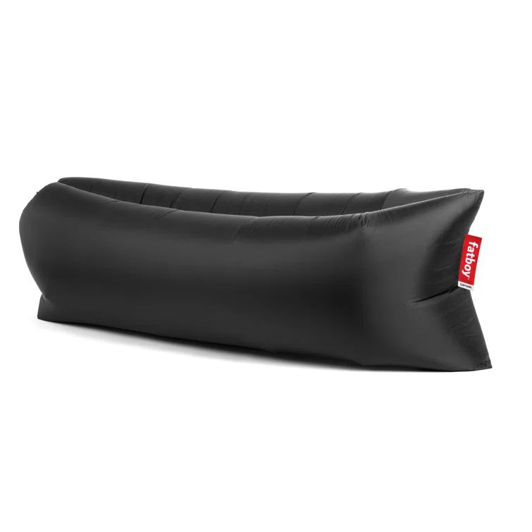 Black Rip-Stop Nylon Inflatable Chaise Lounge Chair
