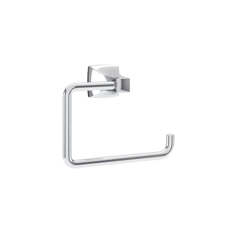 Polished Chrome Oak Wall Mounted Towel Ring