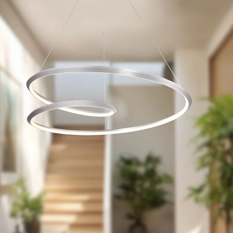 Willard Brushed Nickel 31.5" LED Pendant Light