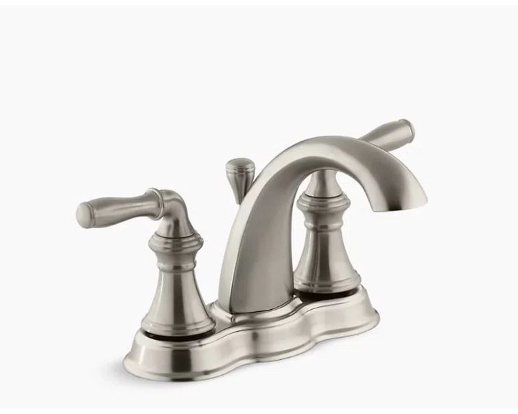 Devonshire Brushed Nickel 4" Centerset Bathroom Faucet