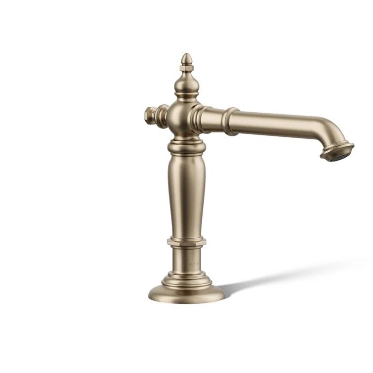 Elegant Vibrant Brushed Bronze Artifacts Bathroom Sink Spout