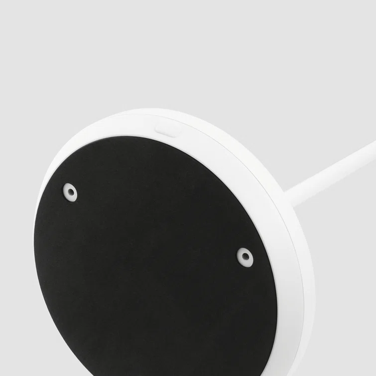 Matte White Outdoor Rechargeable LED Floor Lamp with Aluminum Shade