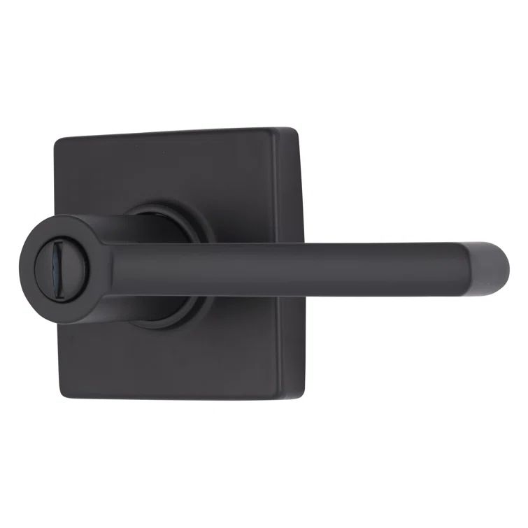 Matte Black Stainless Steel Privacy Door Lever
