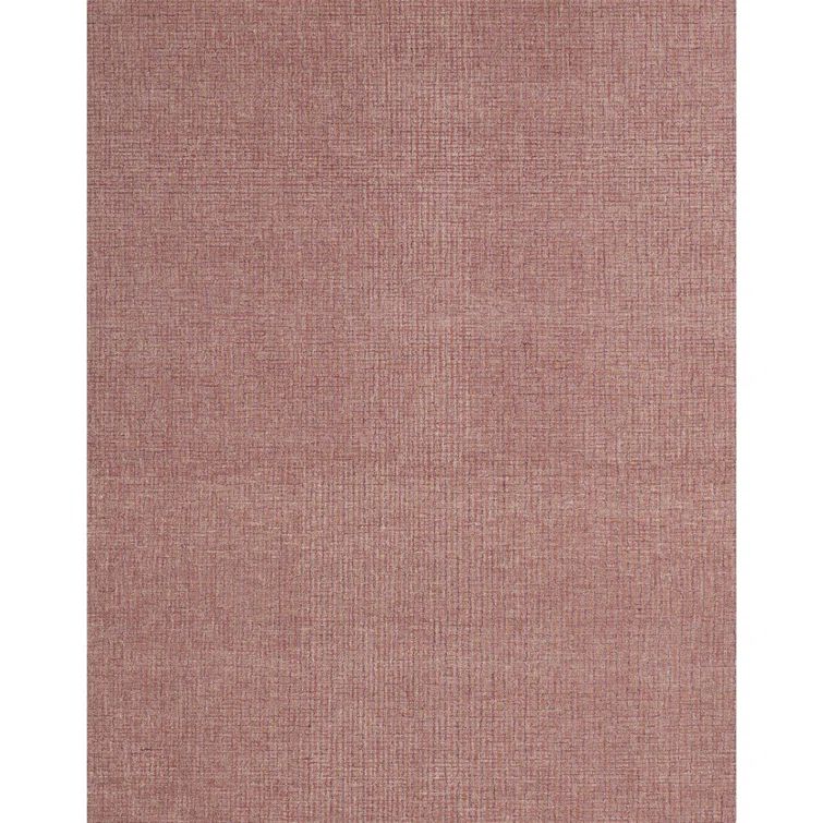 Spice Pink Hand Tufted Wool Rectangular Area Rug 2' x 3'
