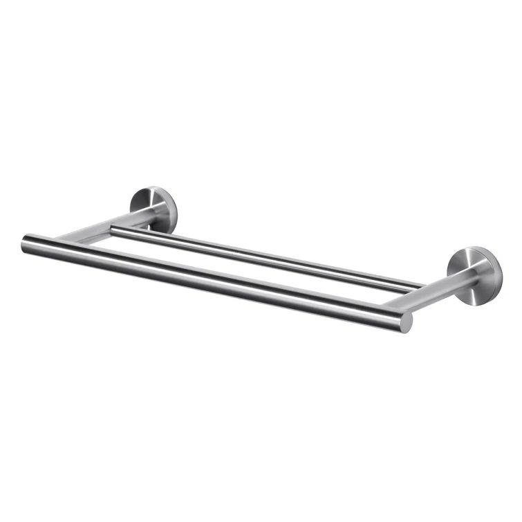 36 Inch Brushed Nickel Stainless Steel Double Towel Bar