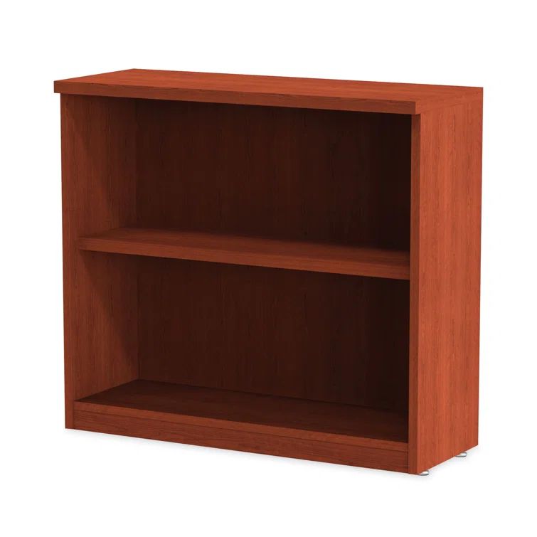 Adjustable Valencia 2-Shelf Bookcase in Espresso Cherry Finish