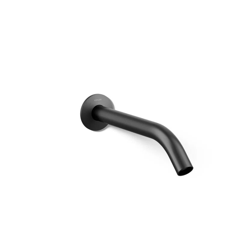 Matte Black Brass Wall-Mount Bathroom Sink Faucet