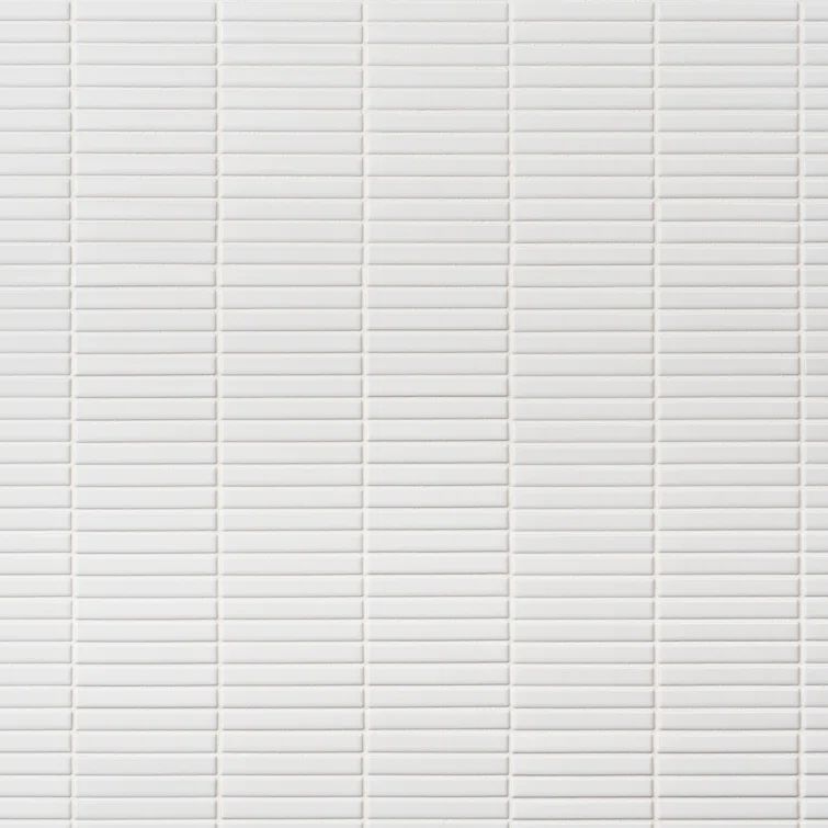 White Matte Porcelain Mosaic Tile for Indoor/Outdoor Use