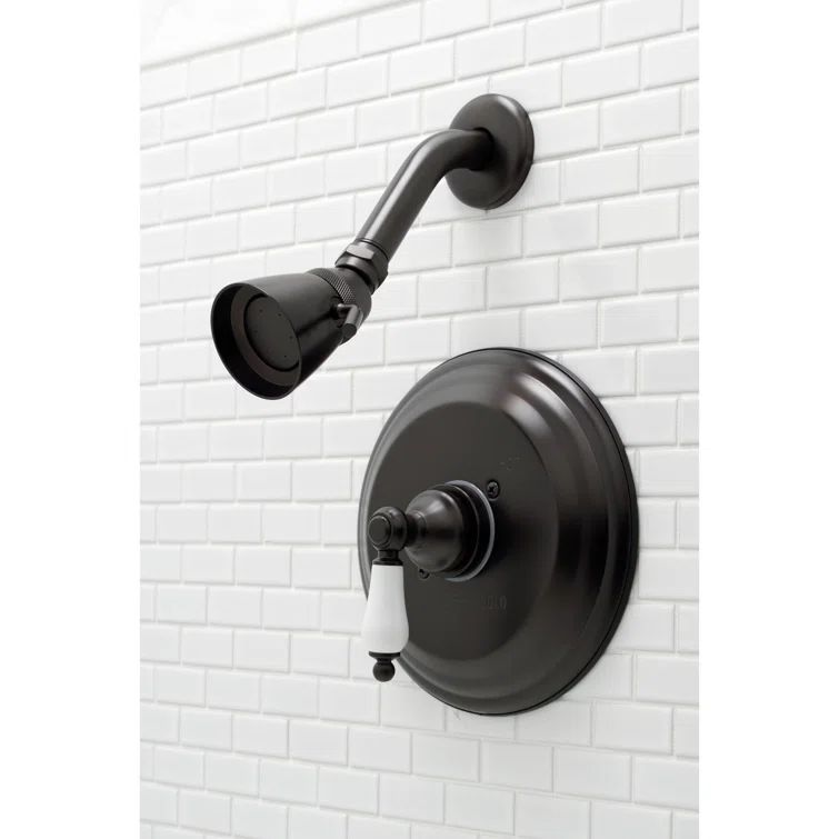 Taiwanese Traditional Oil Rubbed Bronze Wall-Mounted Shower Faucet